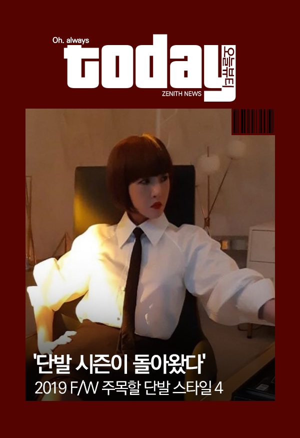 ▲ '단발 시즌이 돌아왔다' 2019 F/W 주목할 단발 스타일 4 (사진=김선아 SNS)