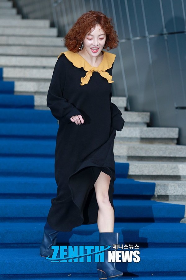 ▲ 황보라 ‘날씨가 많이 추워요’ (사진=문찬희 기자)